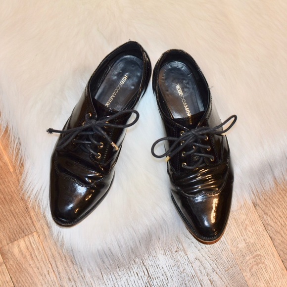 Rebecca Minkoff Shoes - Rebecca Minkoff black patent leather oxford flats